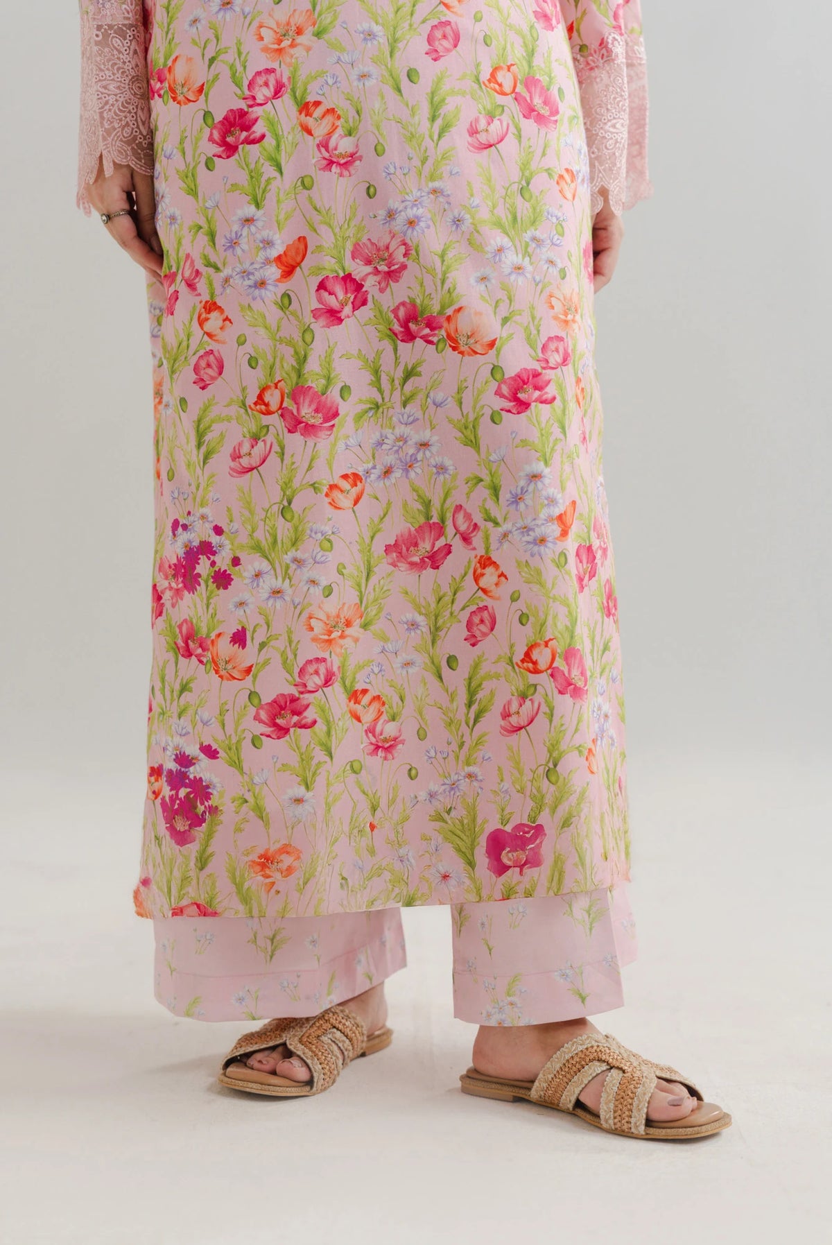 2 Piece Printed Embroidered Lawn Suit Pret SS - 26