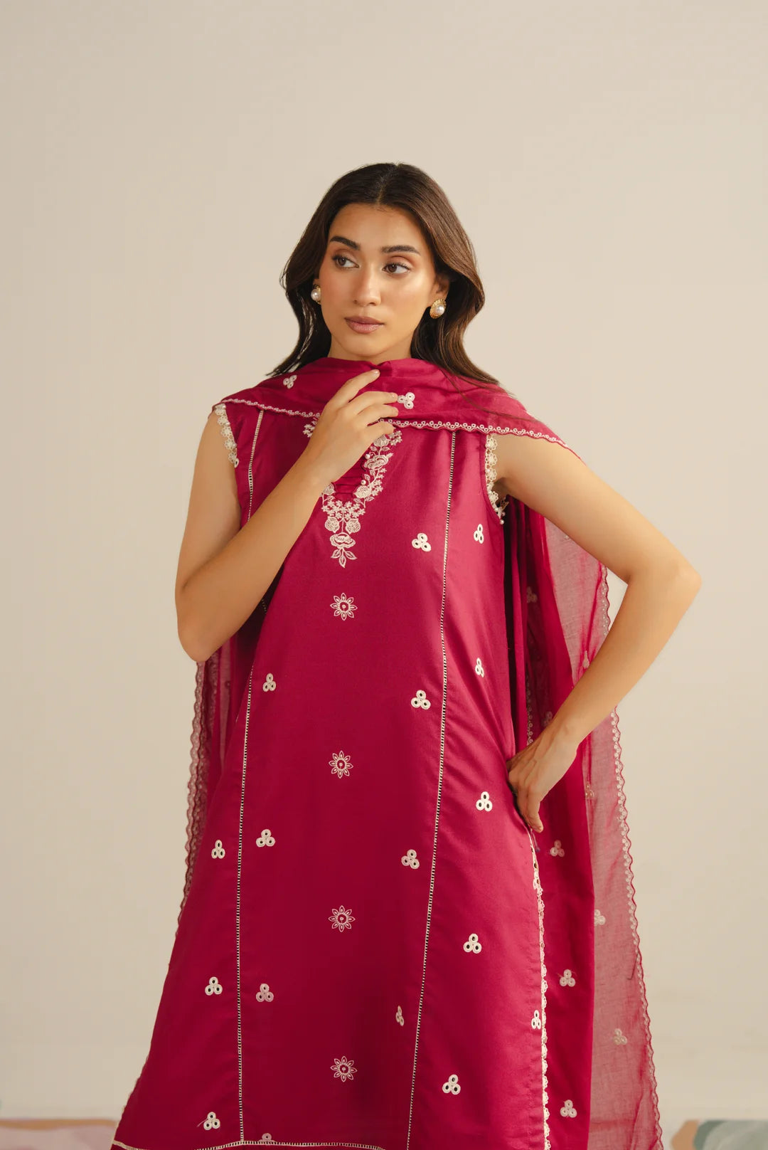 3 Piece Embroidered Lawn Suit Unstitched - 26