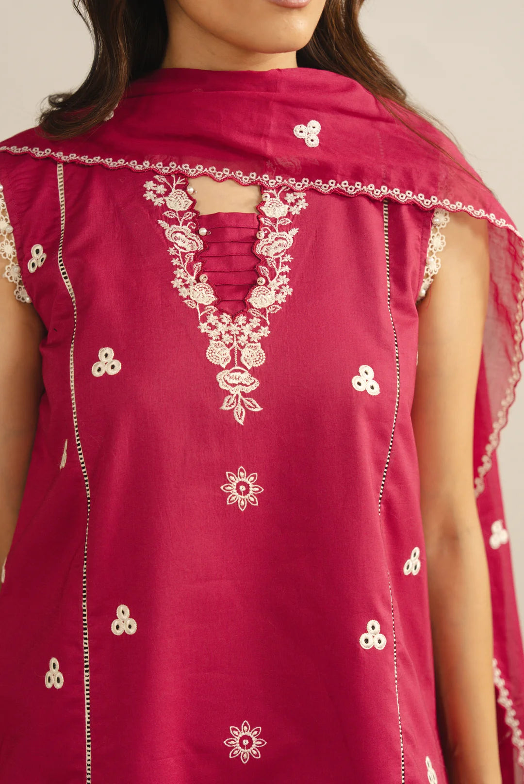 3 Piece Embroidered Lawn Suit Unstitched - 26