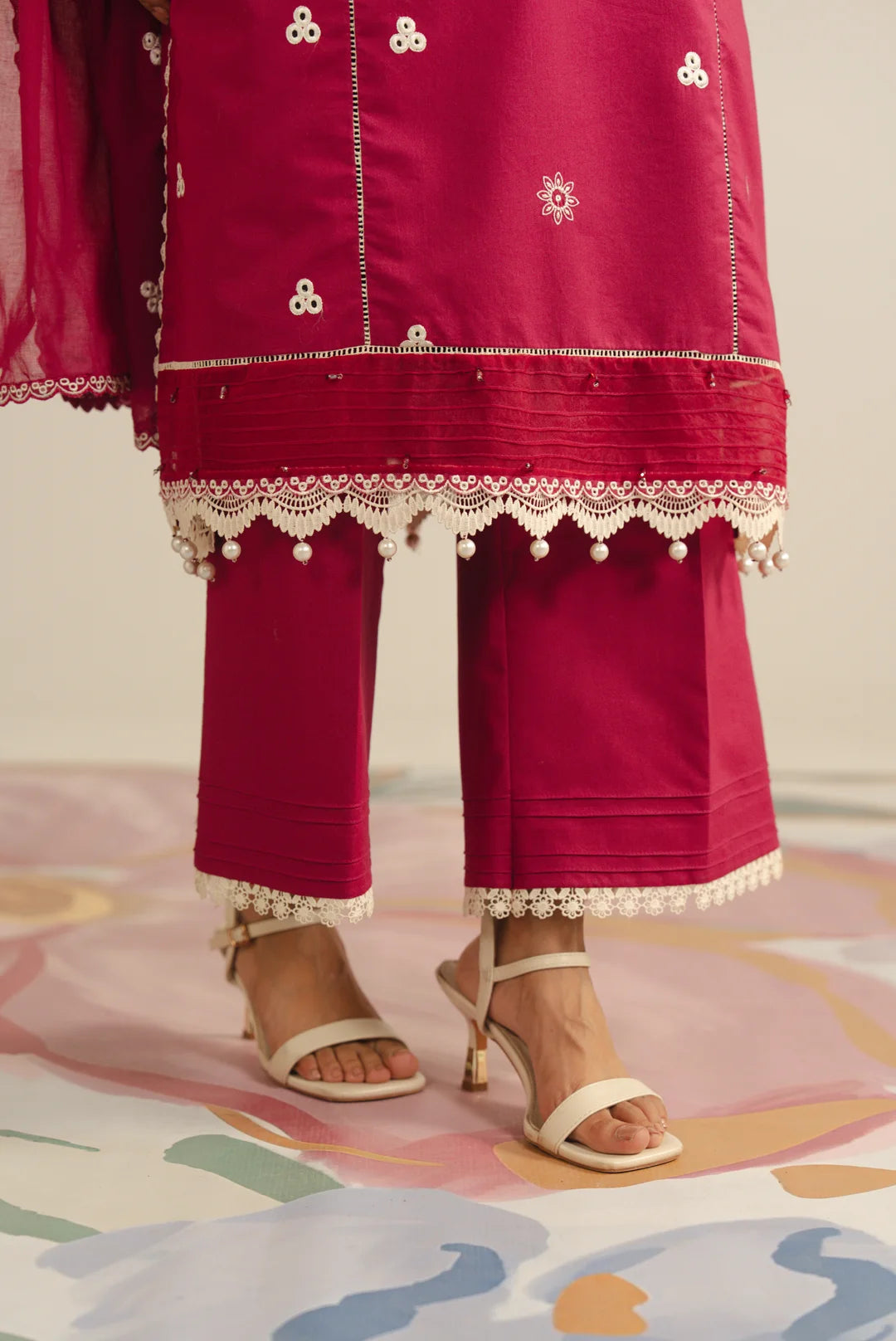 3 Piece Embroidered Lawn Suit Unstitched - 26