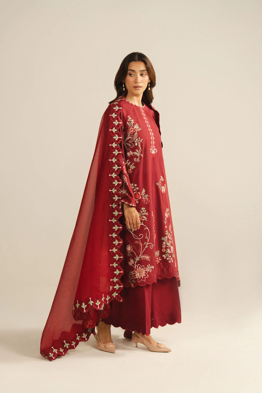 3 Piece Embroidered Lawn Suit
