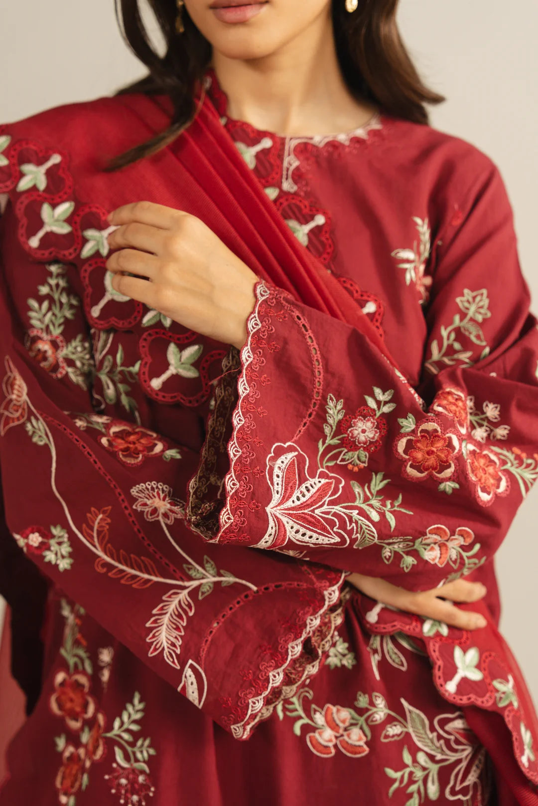 3 Piece Embroidered Lawn Suit