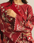 3 Piece Embroidered Lawn Suit