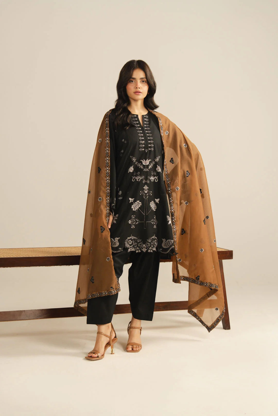 3 Piece Embroidered Lawn Suit Pret SS - 26