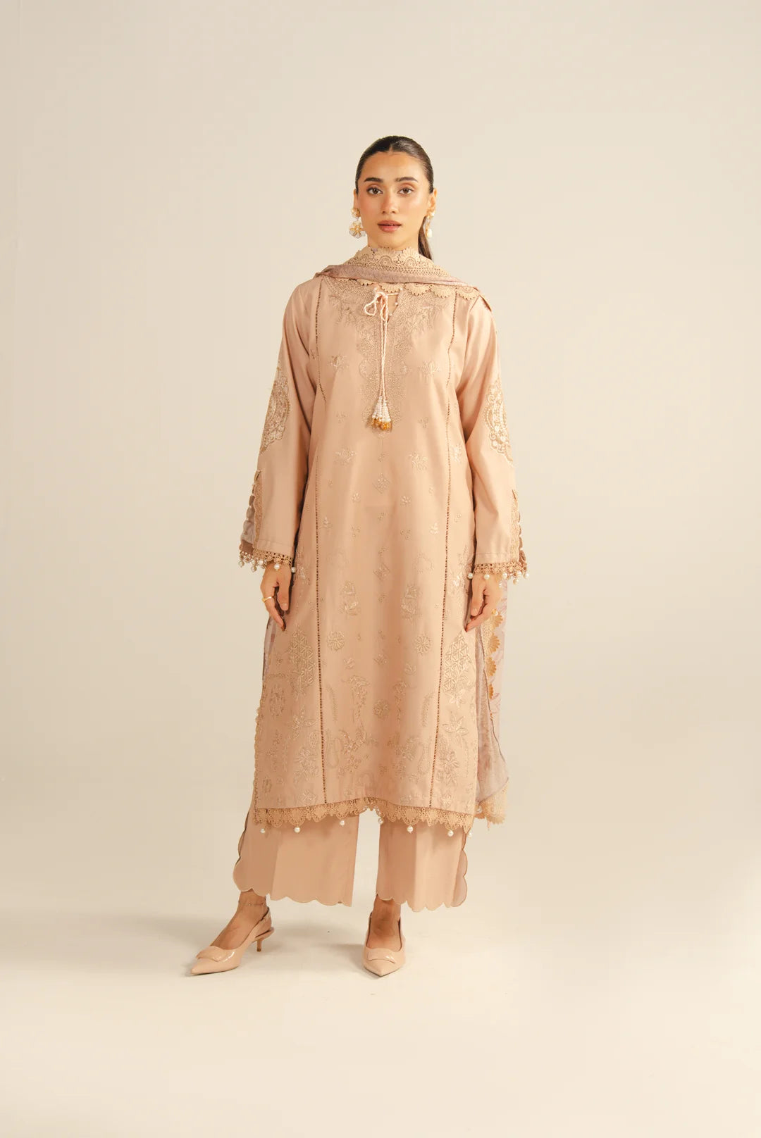 3 Piece Embroidered Lawn Suit Unstitched - 26
