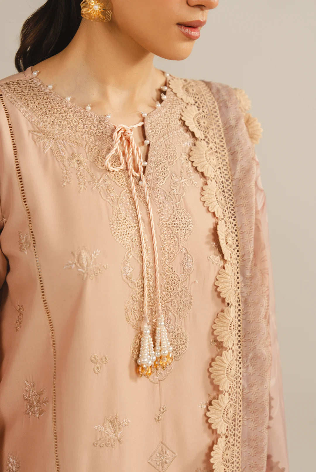 3 Piece Embroidered Lawn Suit Unstitched - 26