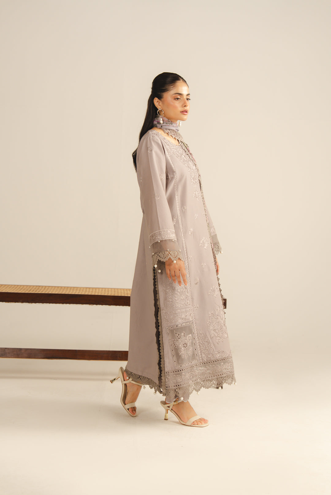 3 Piece Embroidered Lawn Suit