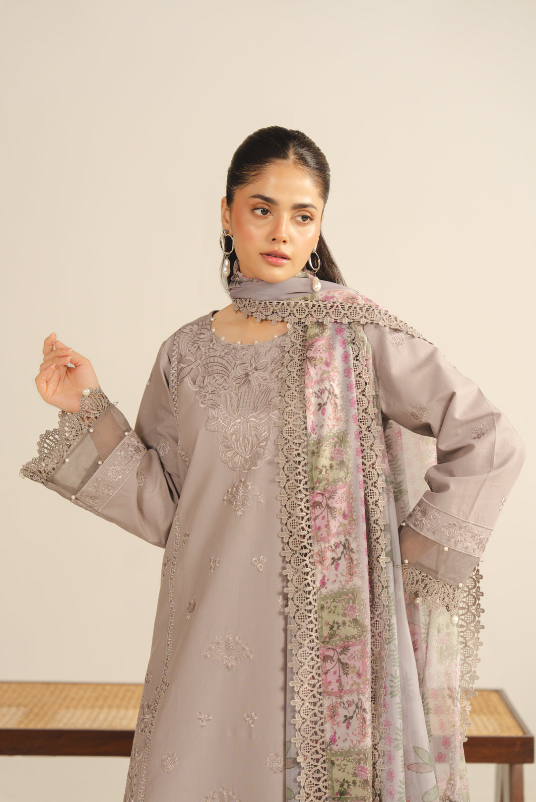 3 Piece Embroidered Lawn Suit