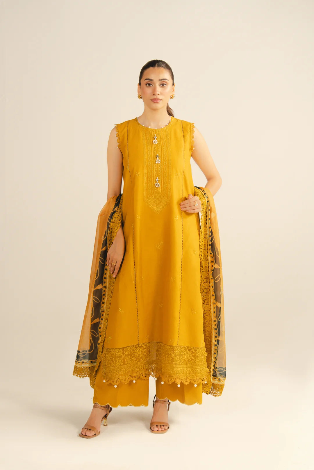 3 Piece Embroidered Lawn Suit