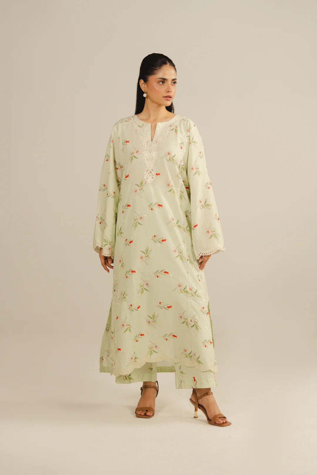 2 Piece Printed Embroidered Lawn Suit