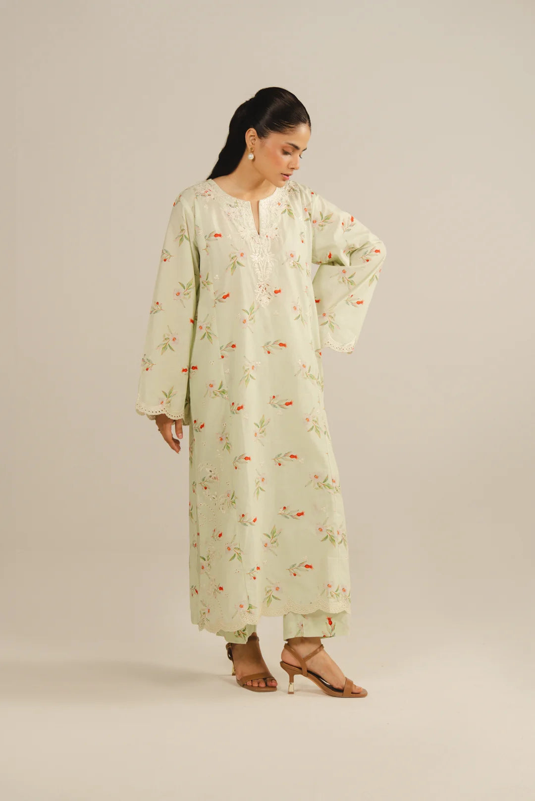 2 Piece Printed Embroidered Lawn Suit