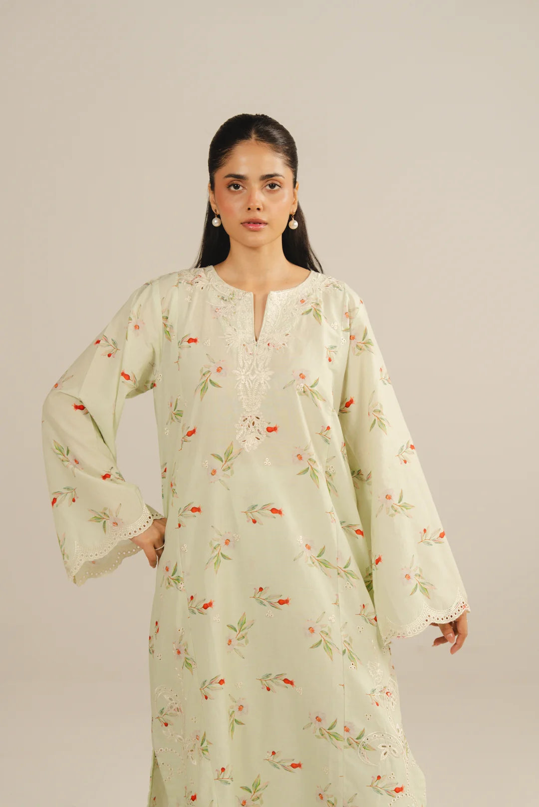 2 Piece Printed Embroidered Lawn Suit