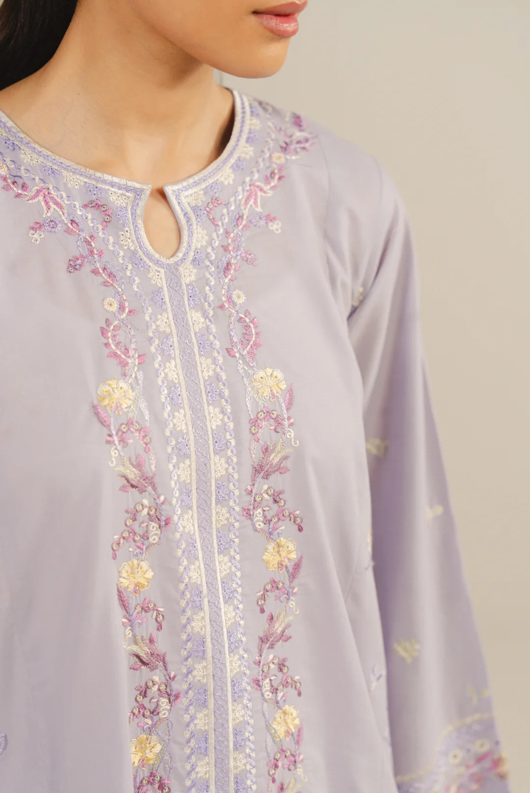 2 Piece Embroidered Lawn Suit Pret SS - 26