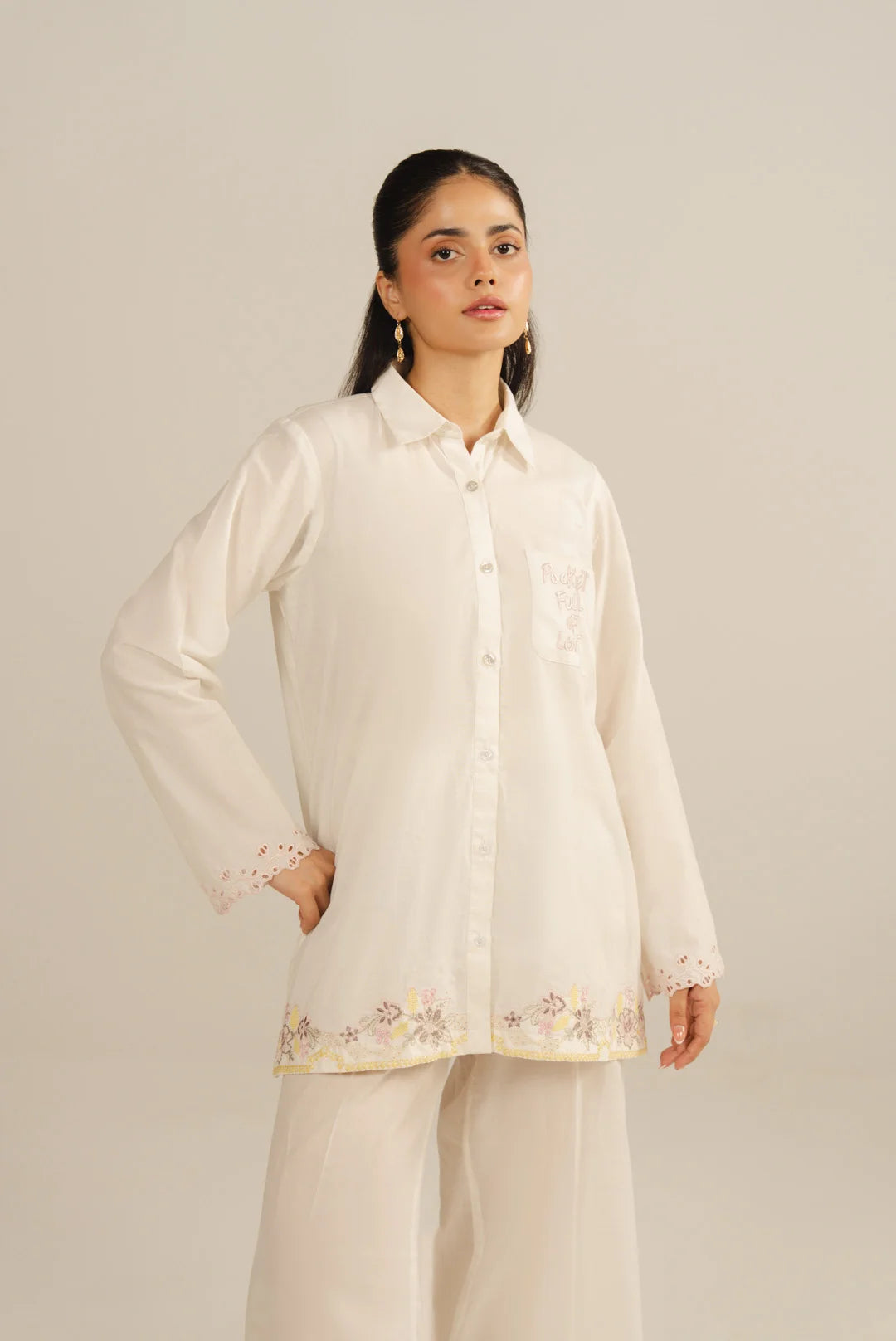 2 Piece Embroidered Lawn Co-Ord Set