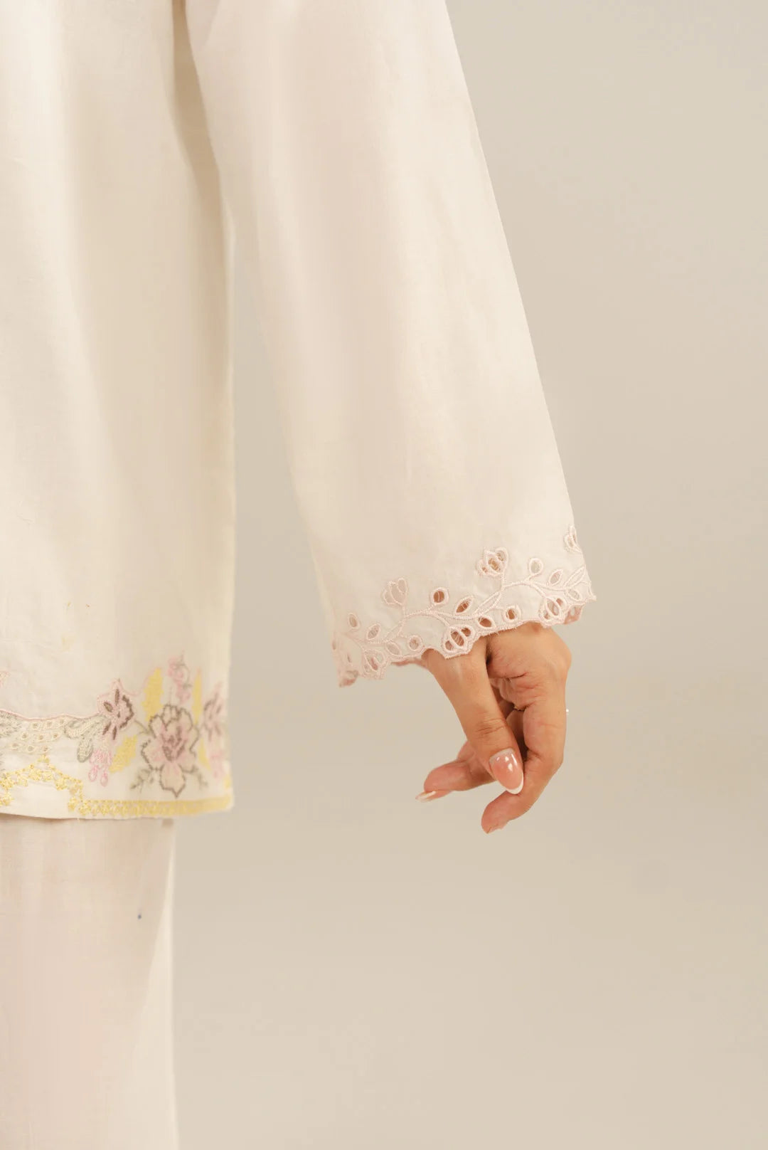 2 Piece Embroidered Lawn Co-Ord Set