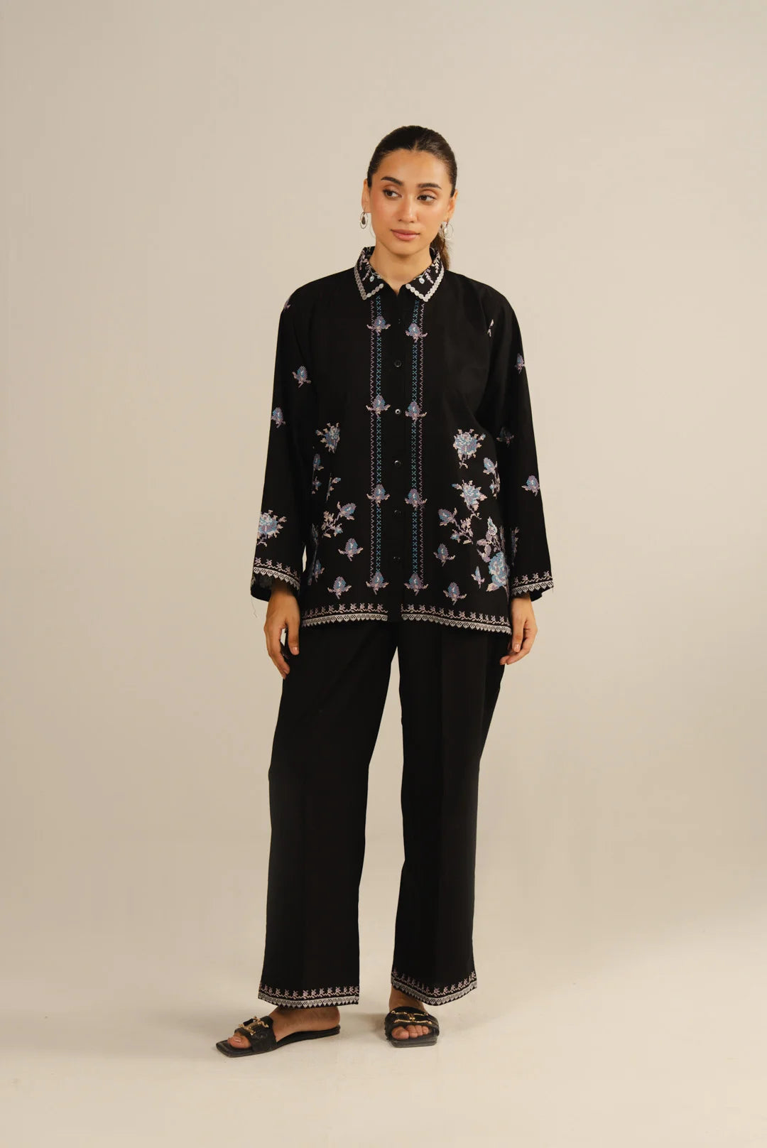 2 Piece Embroidered Lawn Co-Ord Set Pret SS - 26