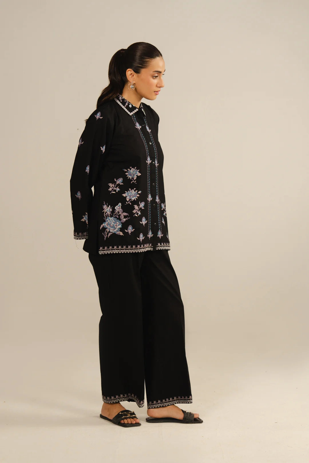 2 Piece Embroidered Lawn Co-Ord Set Pret SS - 26