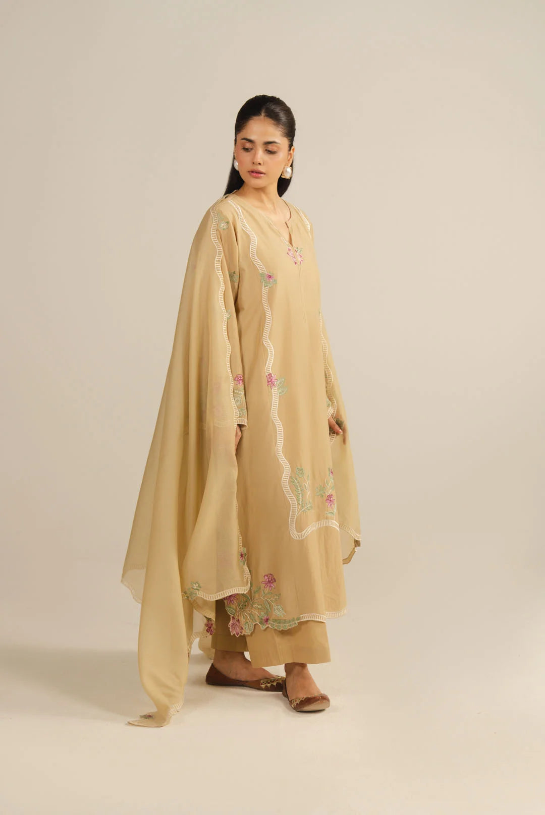 3 Piece Embroidered Lawn Suit Pret SS - 26