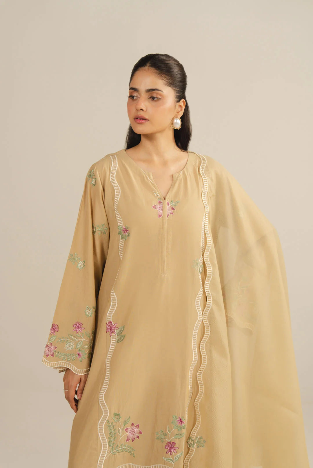 3 Piece Embroidered Lawn Suit Pret SS - 26