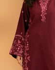 1 Piece Embroidered Khaddar Shirt