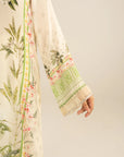 1 Piece Printed Silk Kaftan