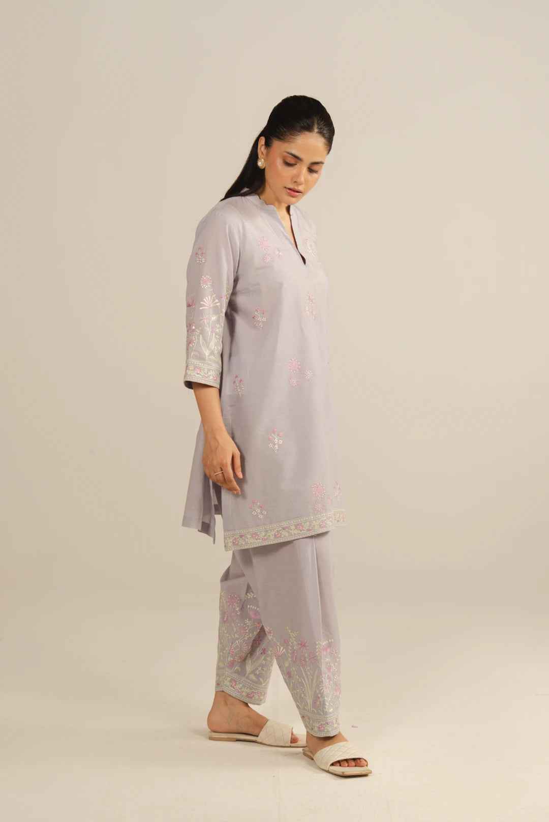 2 Piece Embroidered Lawn Suit Pret SS - 26