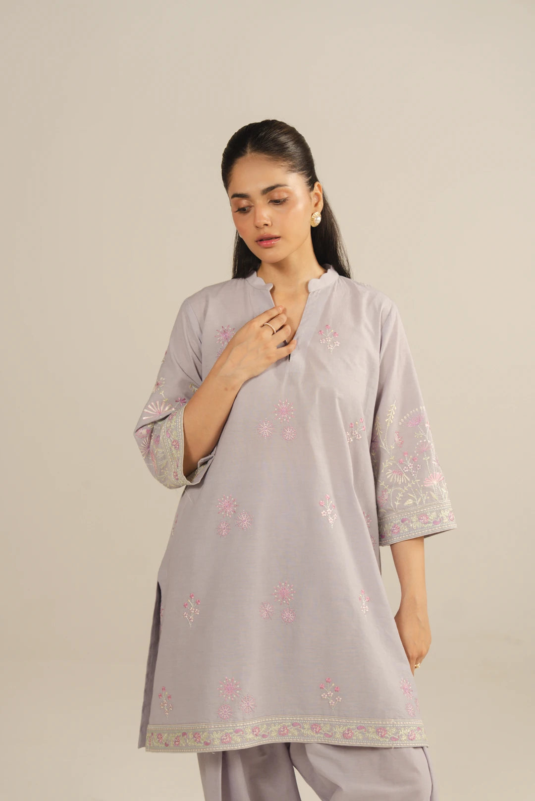 2 Piece Embroidered Lawn Suit Pret SS - 26