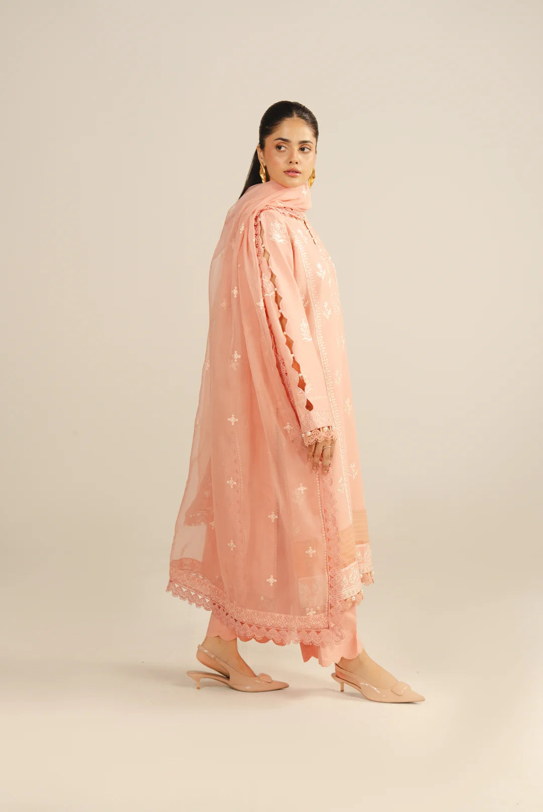 3 Piece Embroidered Lawn Suit Unstitched - 26