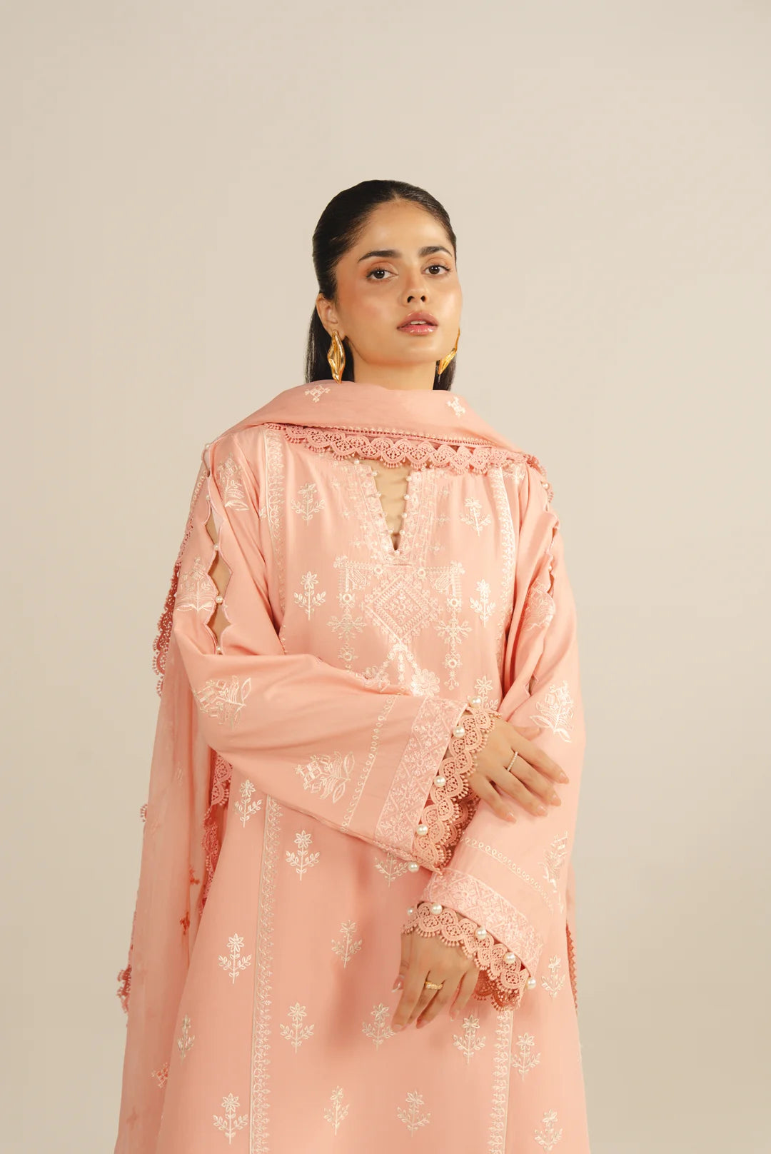 3 Piece Embroidered Lawn Suit Unstitched - 26