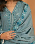 1 Piece Embroidered Shawl
