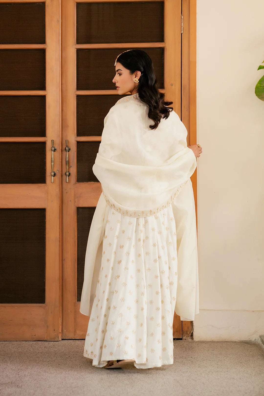 3 Piece Embroidered Linen Suit