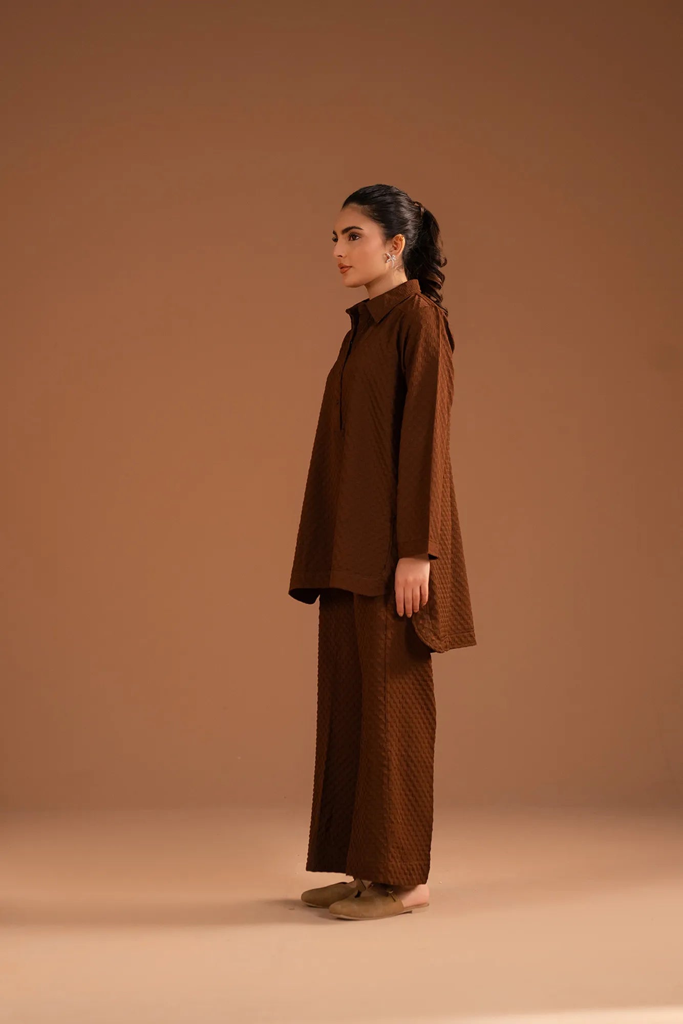 2 Piece Solid Co-Ord Set Pret Fall - 25