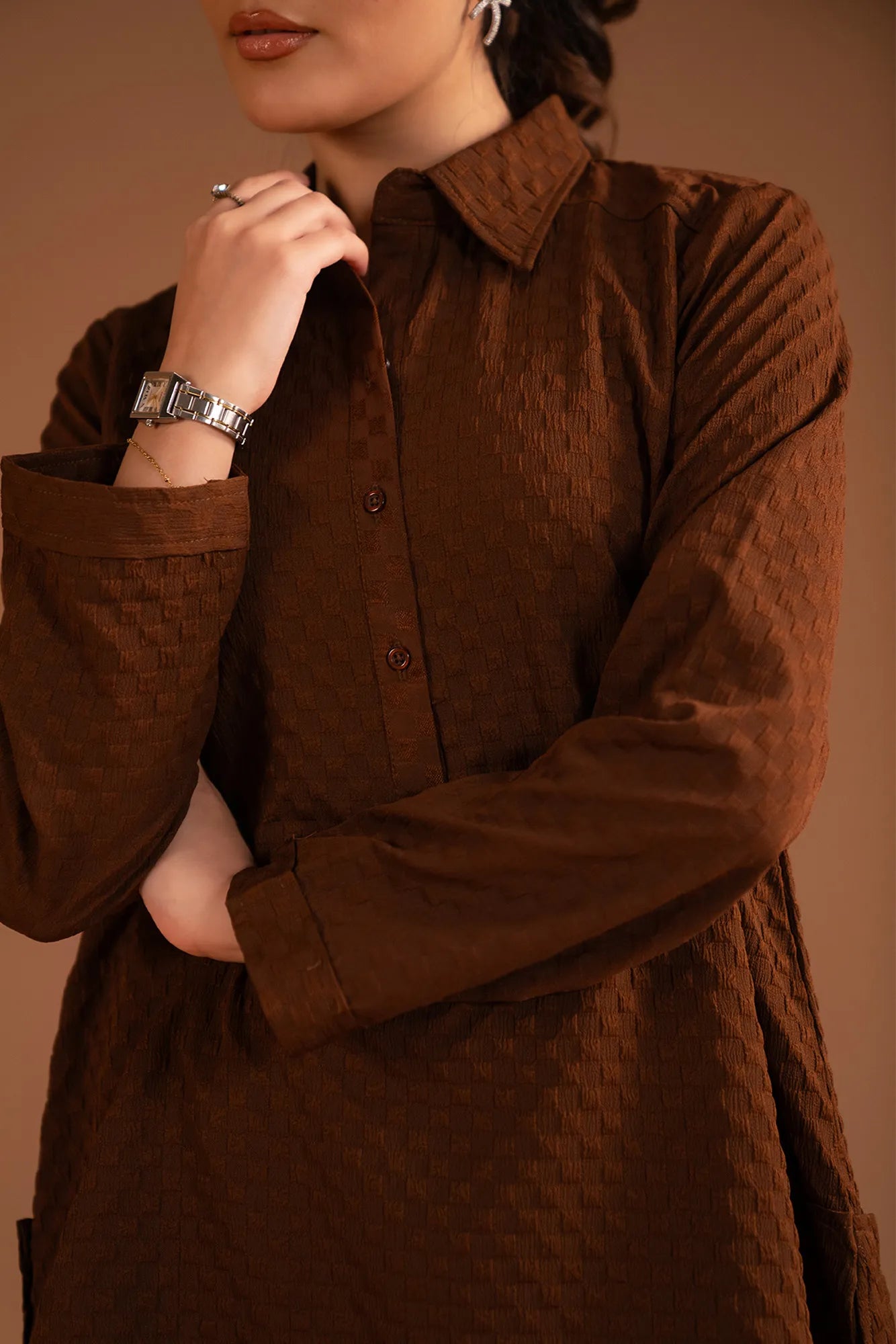 2 Piece Solid Co-Ord Set Pret Fall - 25