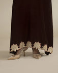 1 Piece Embroidered Velvet Kaftan