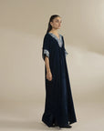 1 Piece Velvet Embroidered Kaftan