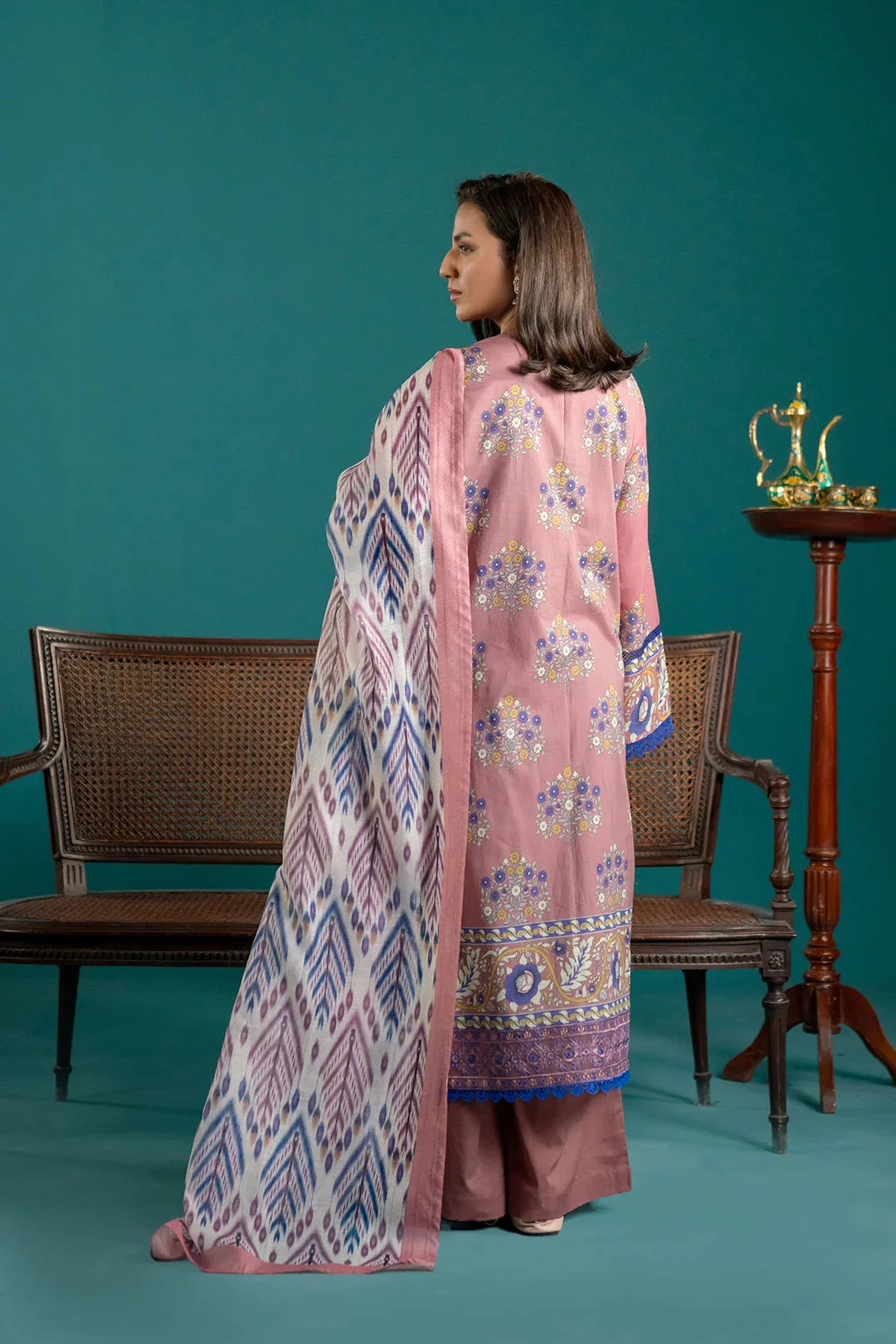 3 Piece Embroidered Lawn Suit Unstitched SS - 25