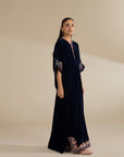 1 Piece Embroidered Velvet Kaftan