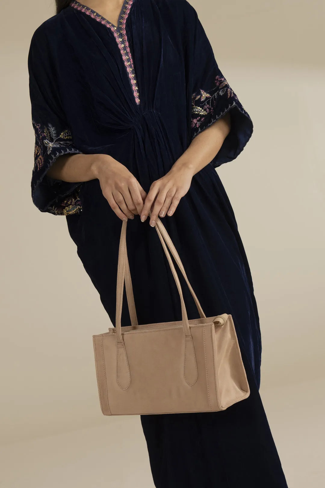 Beige Handbag Pret Fall - 25