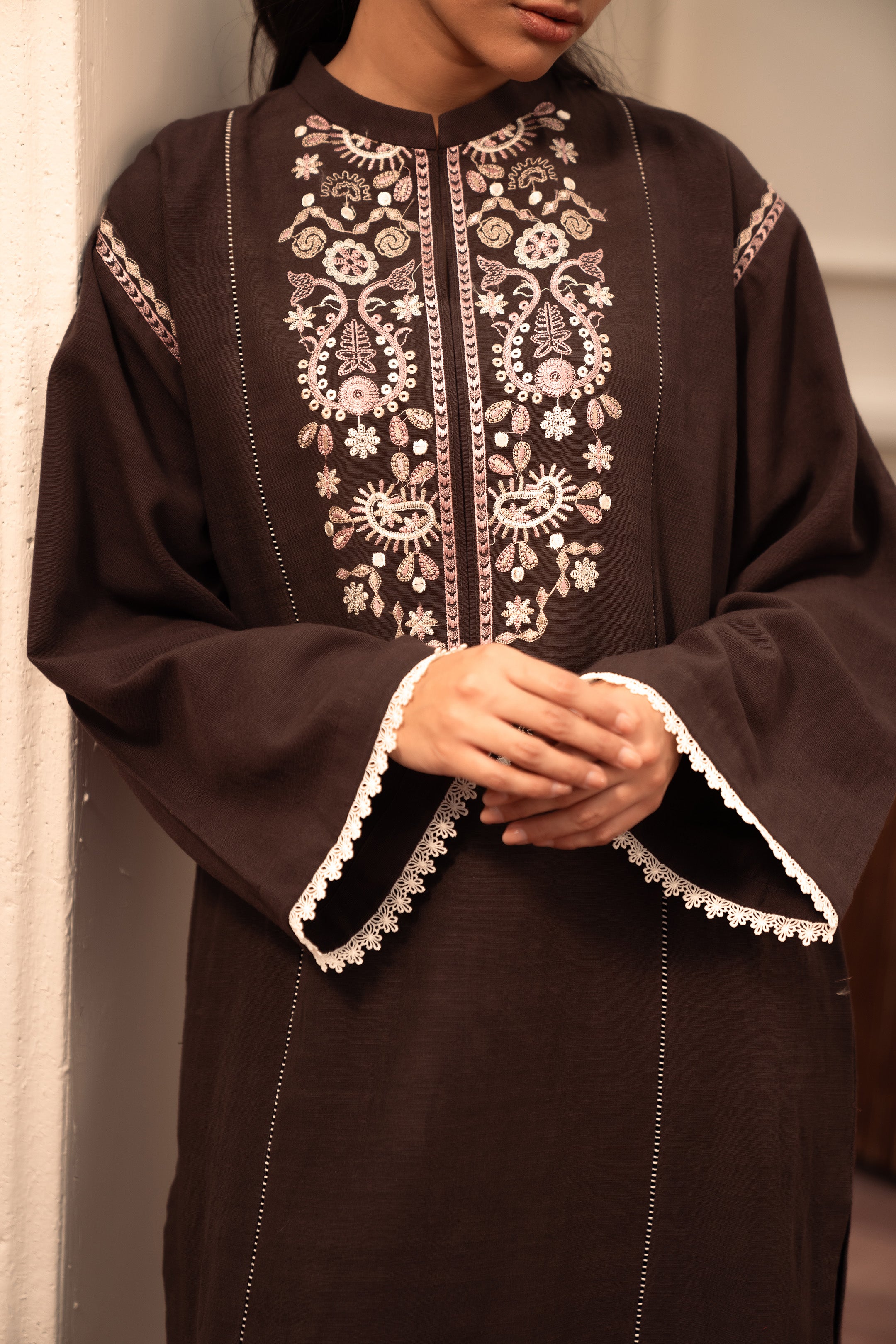 2 Piece Khaddar Suit Pret Winter-24