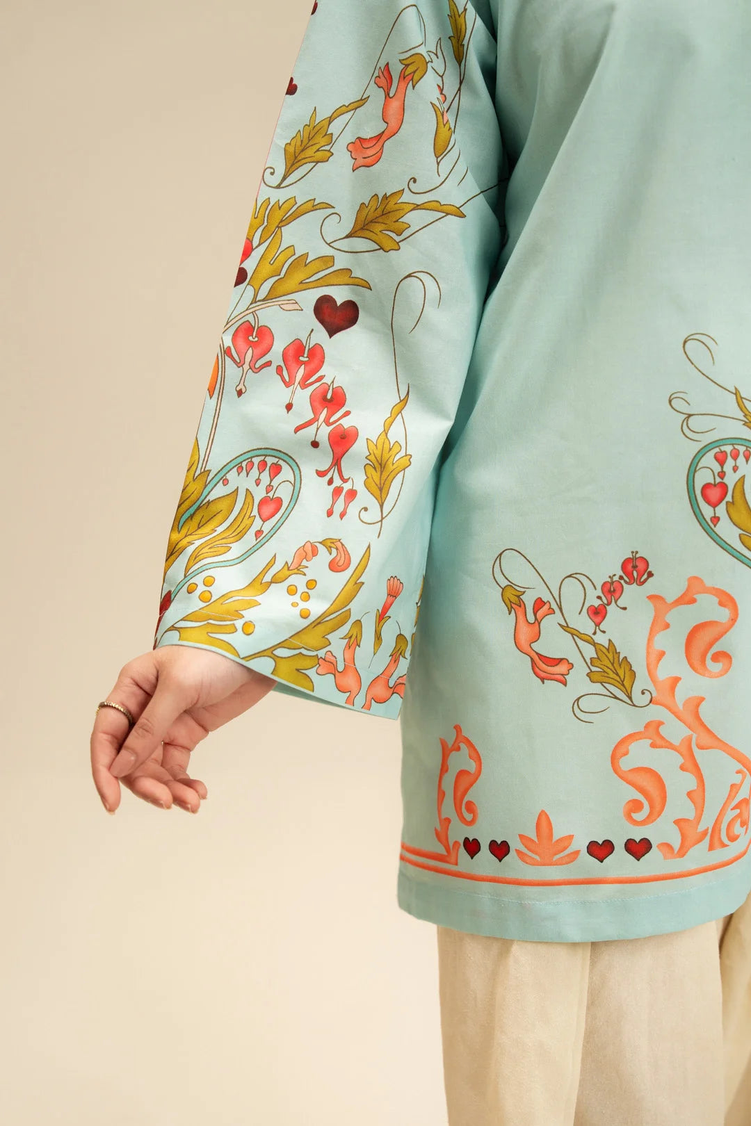 1 Piece Printed Cambric Shirt Pret SS - 26