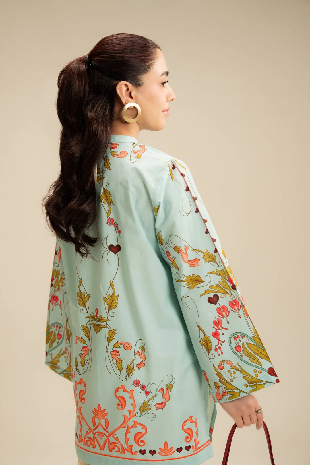 1 Piece Printed Cambric Shirt Pret SS - 26