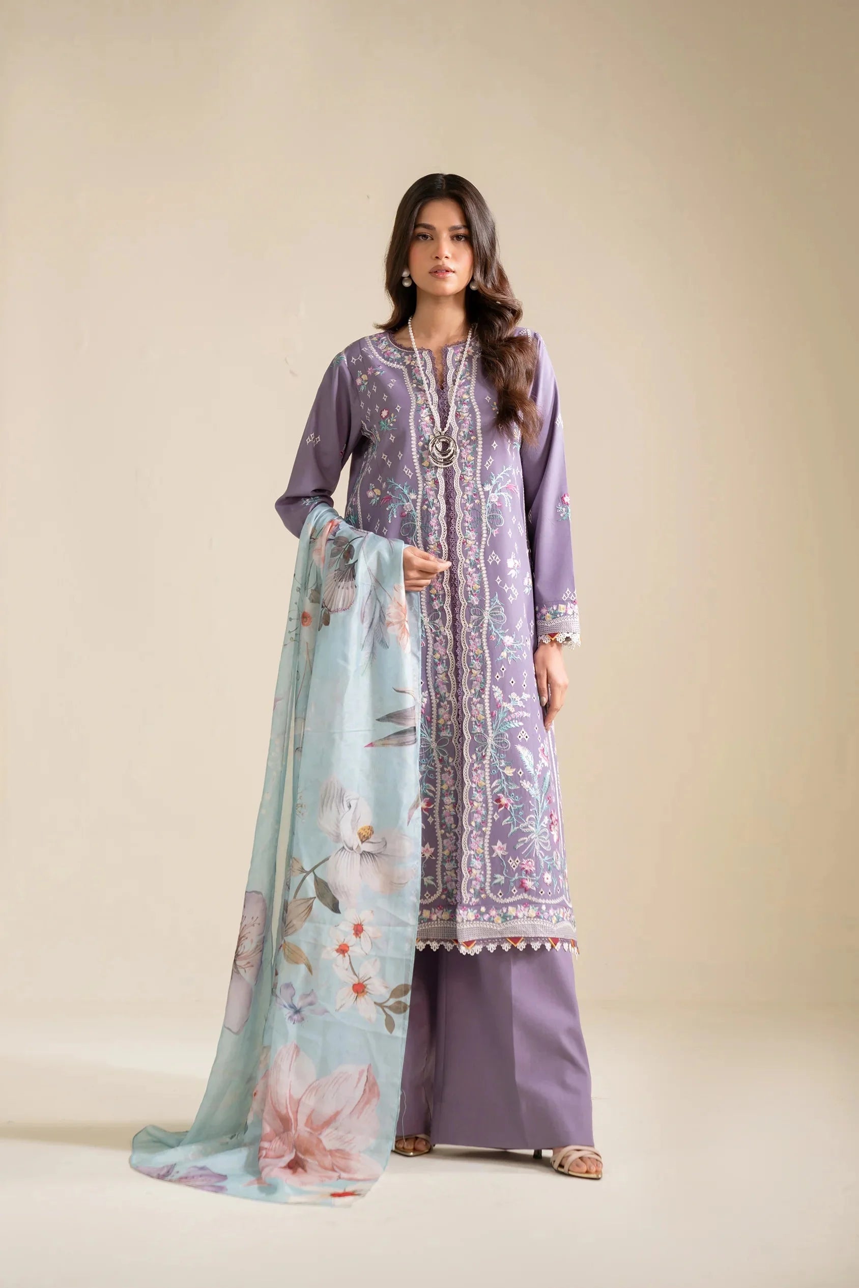 2 Piece Embroidered Lawn Suit Pret SS - 25