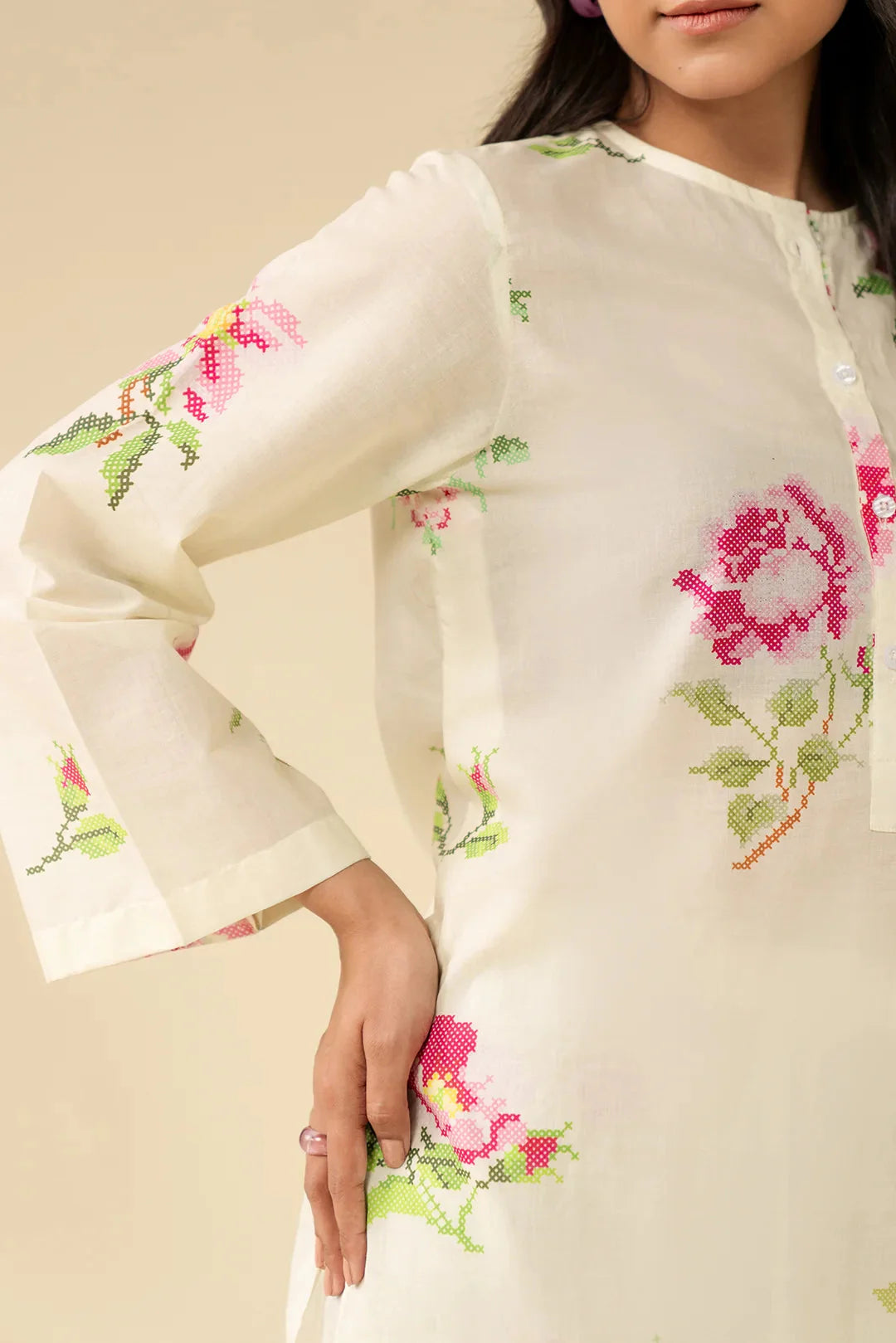 2 Piece Printed Lawn Suit Pret SS - 25