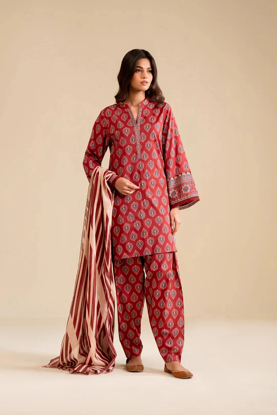 2 Piece Printed Lawn Suit Pret SS - 25