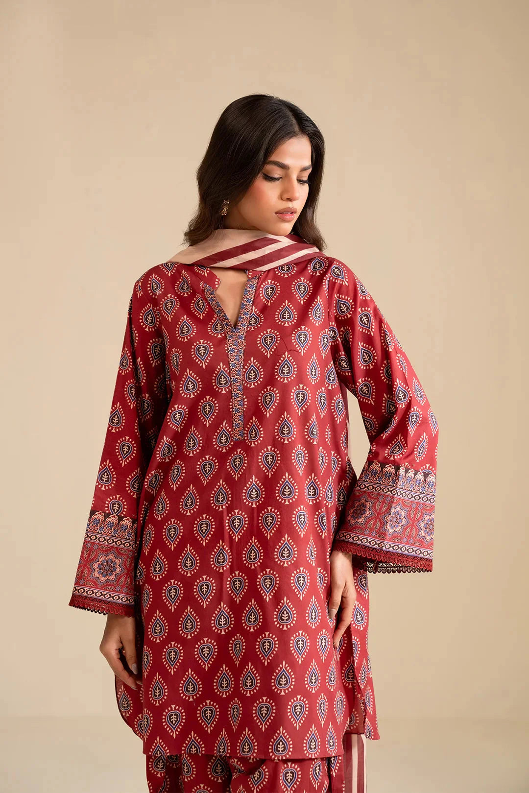 2 Piece Printed Lawn Suit Pret SS - 25