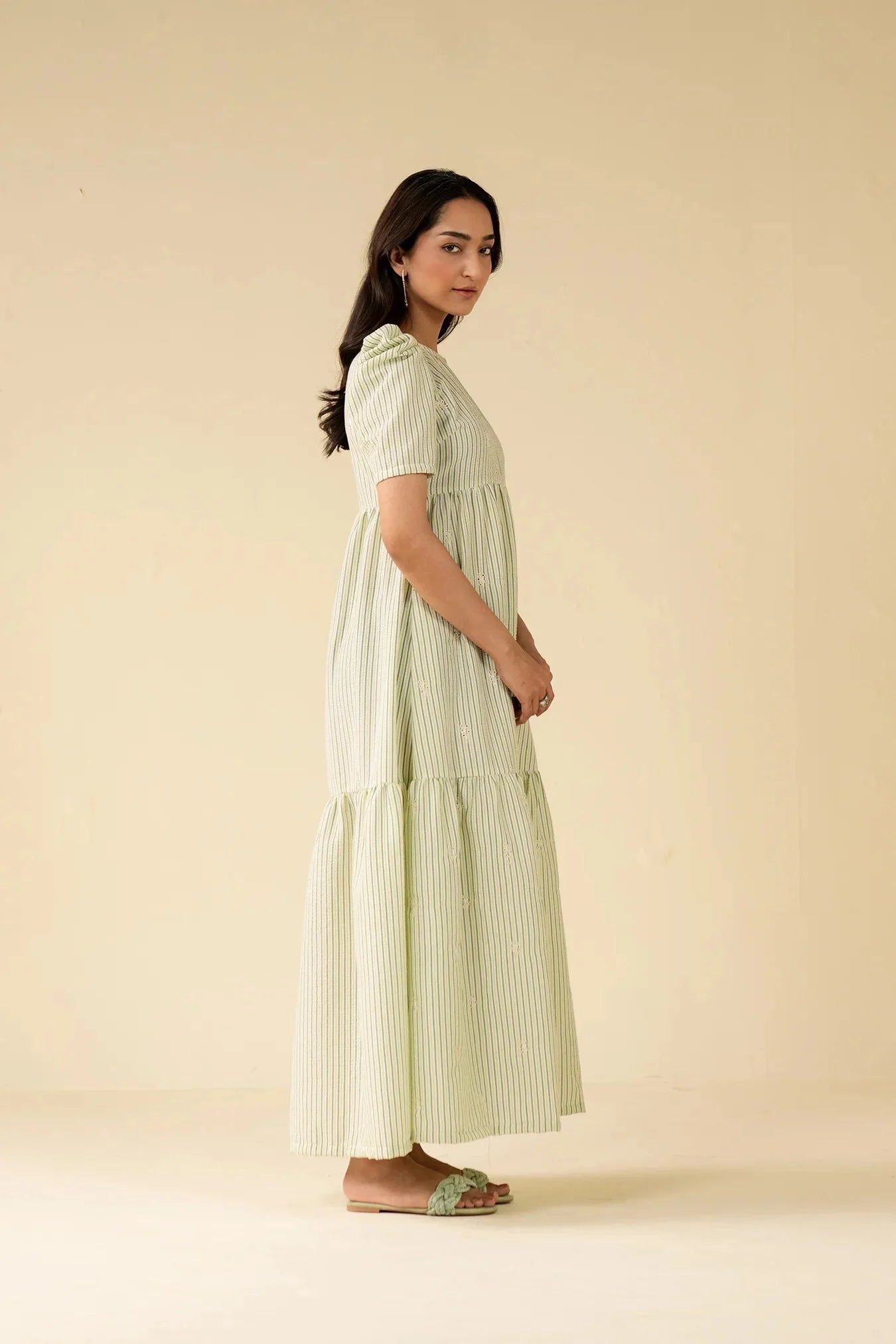1 Piece Embroidered Maxi Dress Pret SS - 25