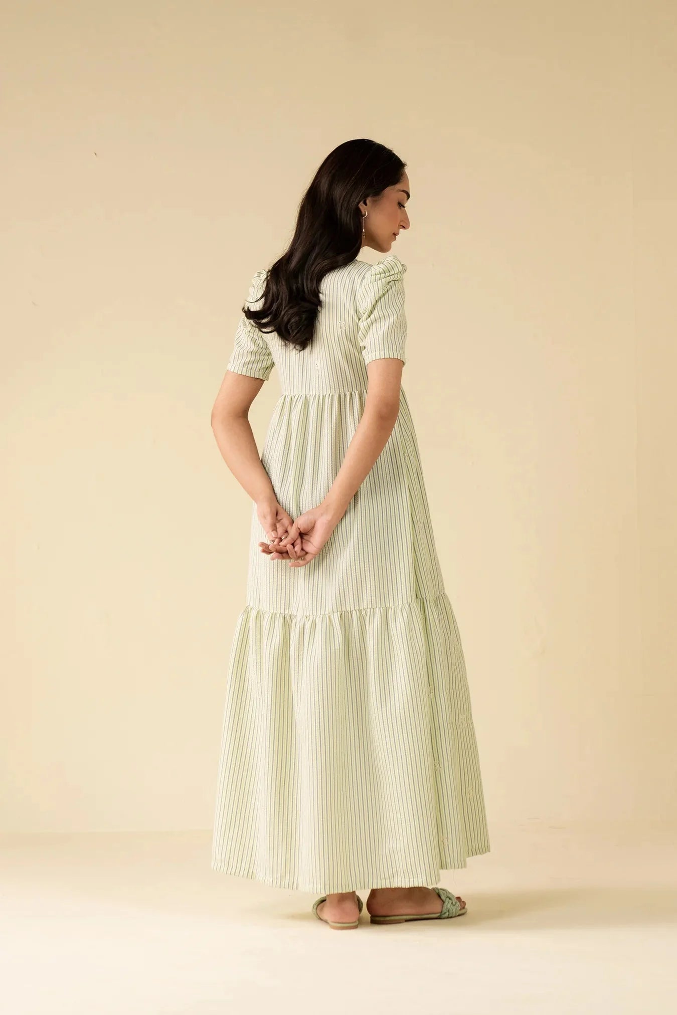1 Piece Embroidered Maxi Dress Pret SS - 25