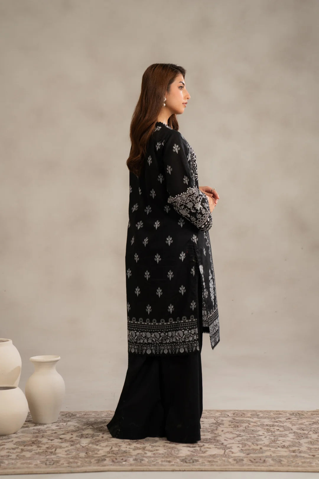 3 Piece Printed Lawn Suit Unstitched Summer - 25