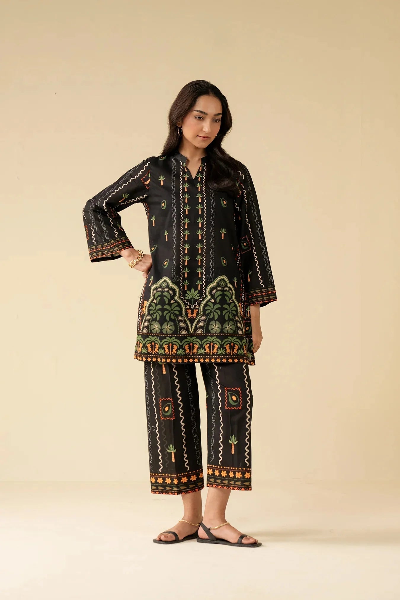 2 Piece Printed Lawn Co-Ord Set Pret SS - 25