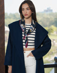Navy Blue Long Coat